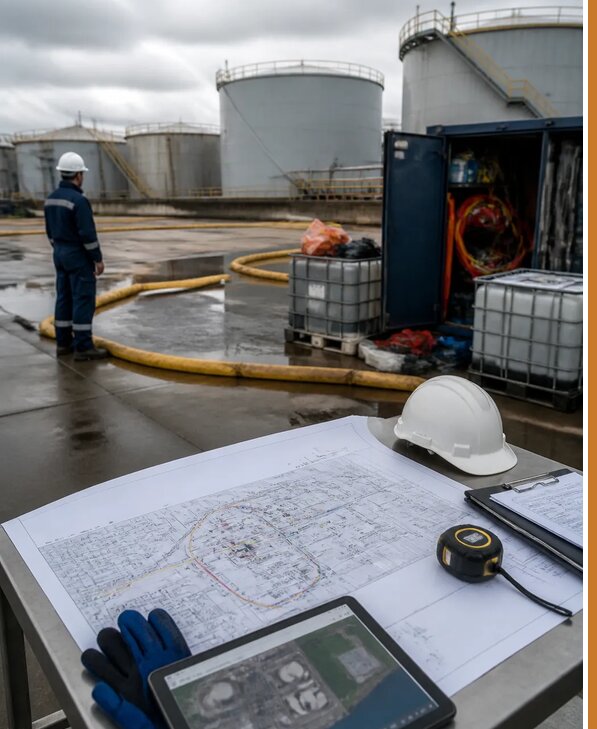 Разработка плана ликвидации разливов нефти в Пушкине